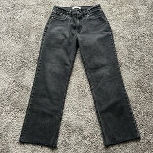 Abercrombie Curve Love Baggy black Low Rise Jeans, Size 2 /26 (short). Like new!